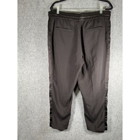 Ann Taylor pants Women 12 Black Ankle Pull‎ On Stretch Tapered Career Office - Picture 5 of 7